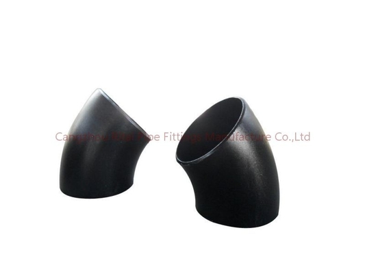ASTM B16.9 वेल्डेड पाइप फिटिंग BW A234 WPB, 45 डिग्री शॉर्ट रेडियस एल्बो