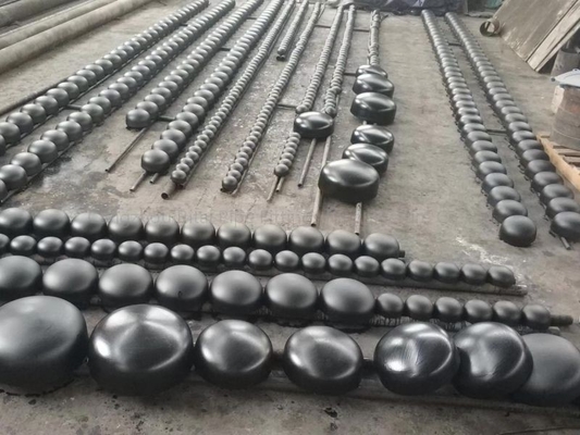BW एंड पाइप फिटिंग कैप कार्बन स्टील ASME B16.9 XS Sch 80 1/2 ''- 48''