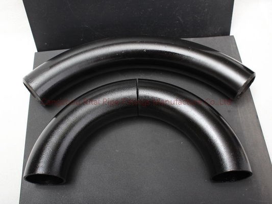 कस्टमाइज्ड लॉन्ग रेडियस बेंड 9.53mm 12.7mm 90 डिग्री 1.5D वेल्ड बेंड फिटिंग सीमलेस