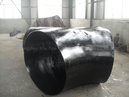 MSS SP44 ब्लैक स्टील वेल्डेड एल्बो JIS B2220 XXS लार्ज डायमीटर पाइप फिटिंग 48'' STD