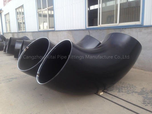 ASME B16.9 ERW लार्ज पाइप एल्बो कार्बन स्टील 90 डिग्री लॉन्ग रेडियस बेंड