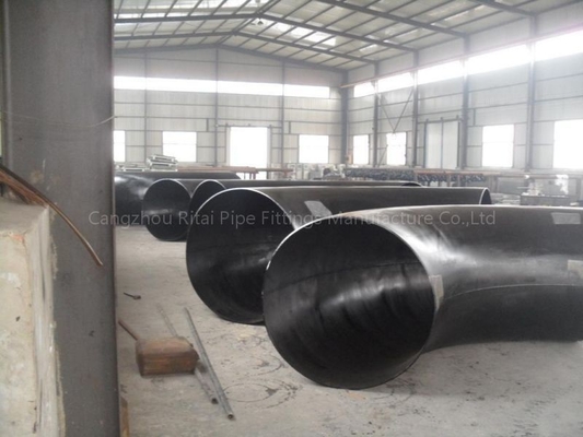ASME B16.9 ERW लार्ज पाइप एल्बो कार्बन स्टील 90 डिग्री लॉन्ग रेडियस बेंड